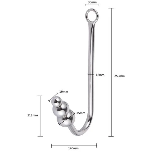 Anal Cuffs Beaded and 5334 Hook Elegant with Collar 0528